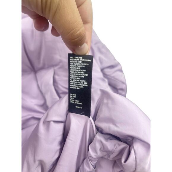 Free People Hailey Puffer Coat in Lilac Oversized Winter Jacket Boho Colorful L - Picture 3 of 8